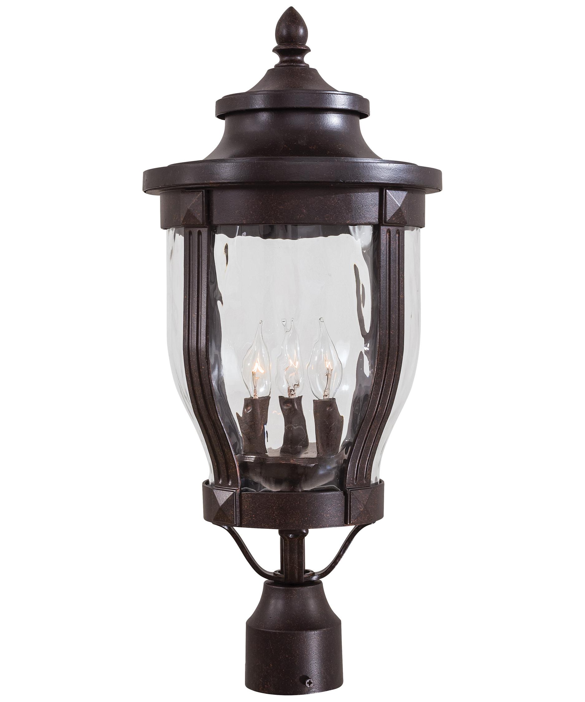 Minka Lavery 8765 Merrimack 3 Light Outdoor Post Lamp | Capitol