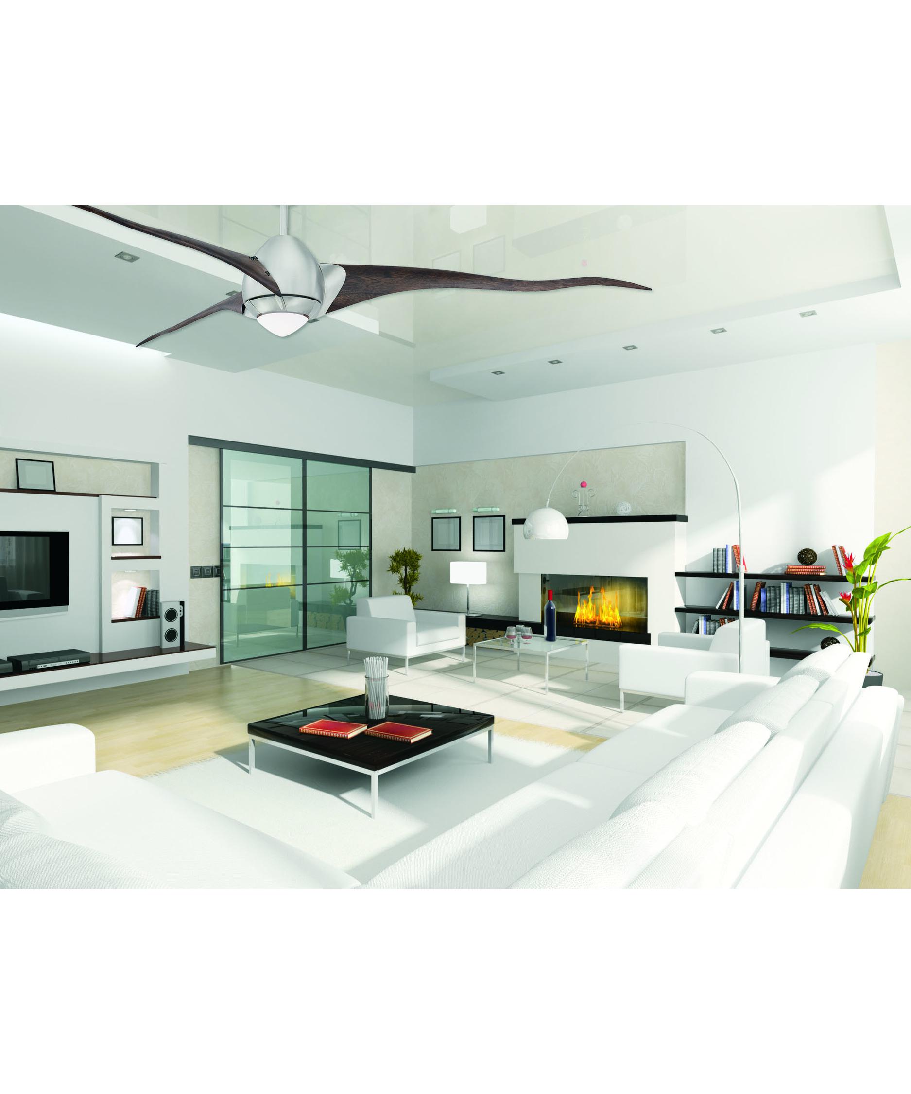 Savoy House Veyron 72 Inch 3 Blade Ceiling Fan Capitol Lighting Shown In Satin Nickel Finish And Opal Etched Glass
